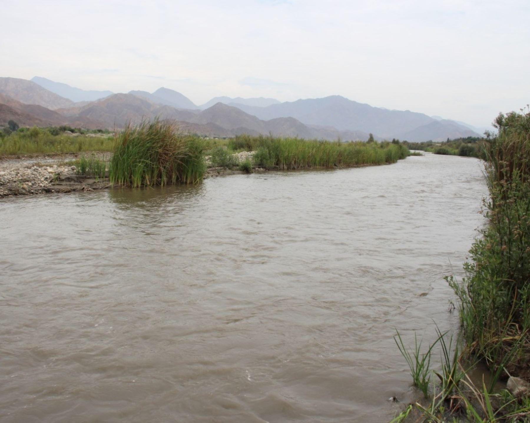 La Municipalidad Provincial de Ascope inició la descolmatación del río Chicama para prevenir daños en dicha provincia ubicada en La Libertad a causa de las lluvias. ANDINA/Difusión