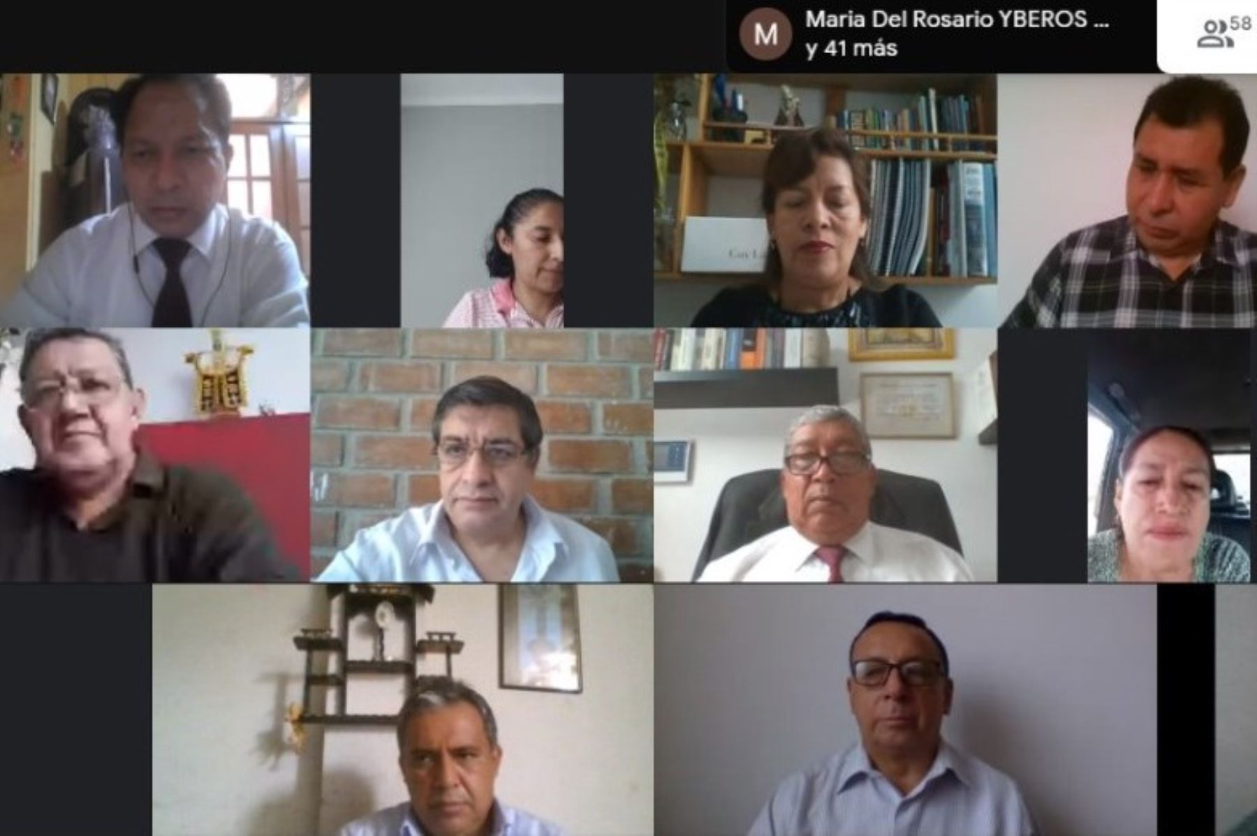 Maestros de la región Lambayeque sostienen reunión virtual para preparar inicio del año escolar 2021.