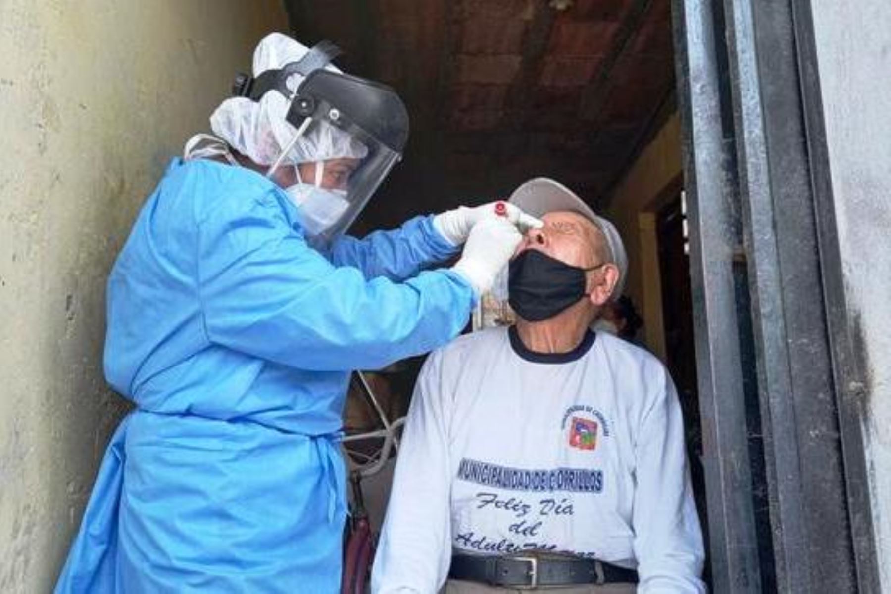 Chorrillos: Minsa realiza pruebas de descarte covid-19 a 300 personas vulnerables. Foto: ANDINA/difusión.