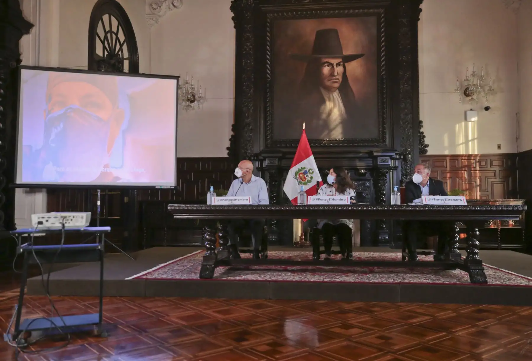 La presidenta del Consejo de Ministros, Violeta Bermúdez, brinda  una conferencia de prensa para informar sobre los acuerdos asumidos en la sesión de Consejo de Ministros.
Foto: PCM