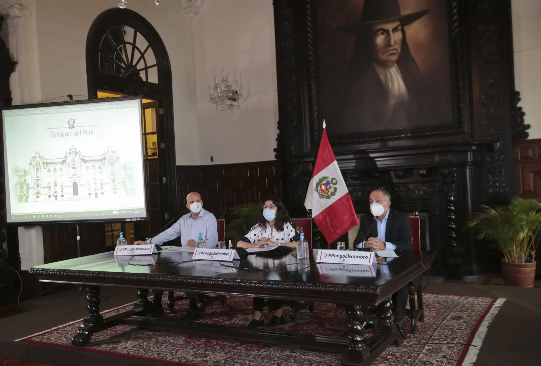 La presidenta del Consejo de Ministros, Violeta Bermúdez, brinda  una conferencia de prensa para informar sobre los acuerdos asumidos en la sesión de Consejo de Ministros.
Foto: PCM