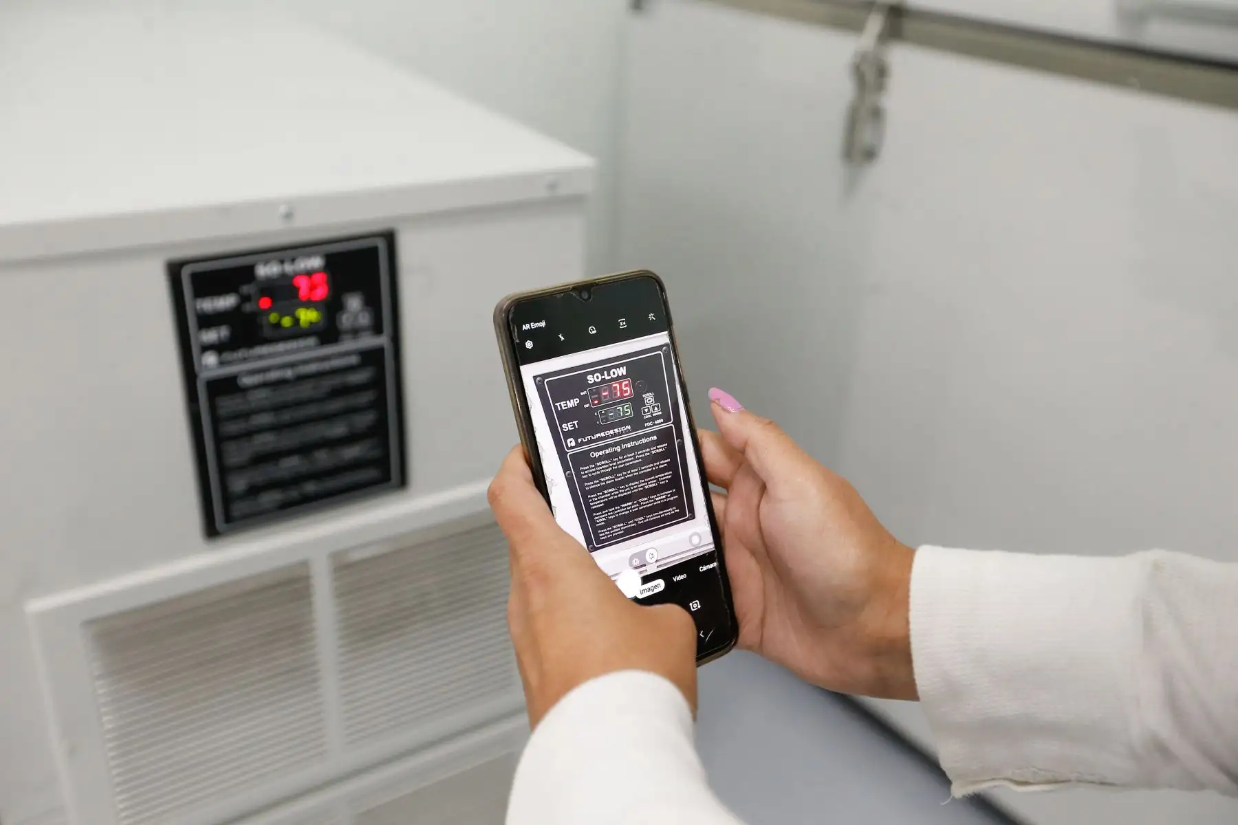 Zona de ultracongeladoras , donde se conservan las  vacunas del laboratorio Pfizer, tienen una capacidad de almacenamiento de hasta 140,000 dosis cada una, temperatura :- 40 a- 80 grados C.
Foto: PCM