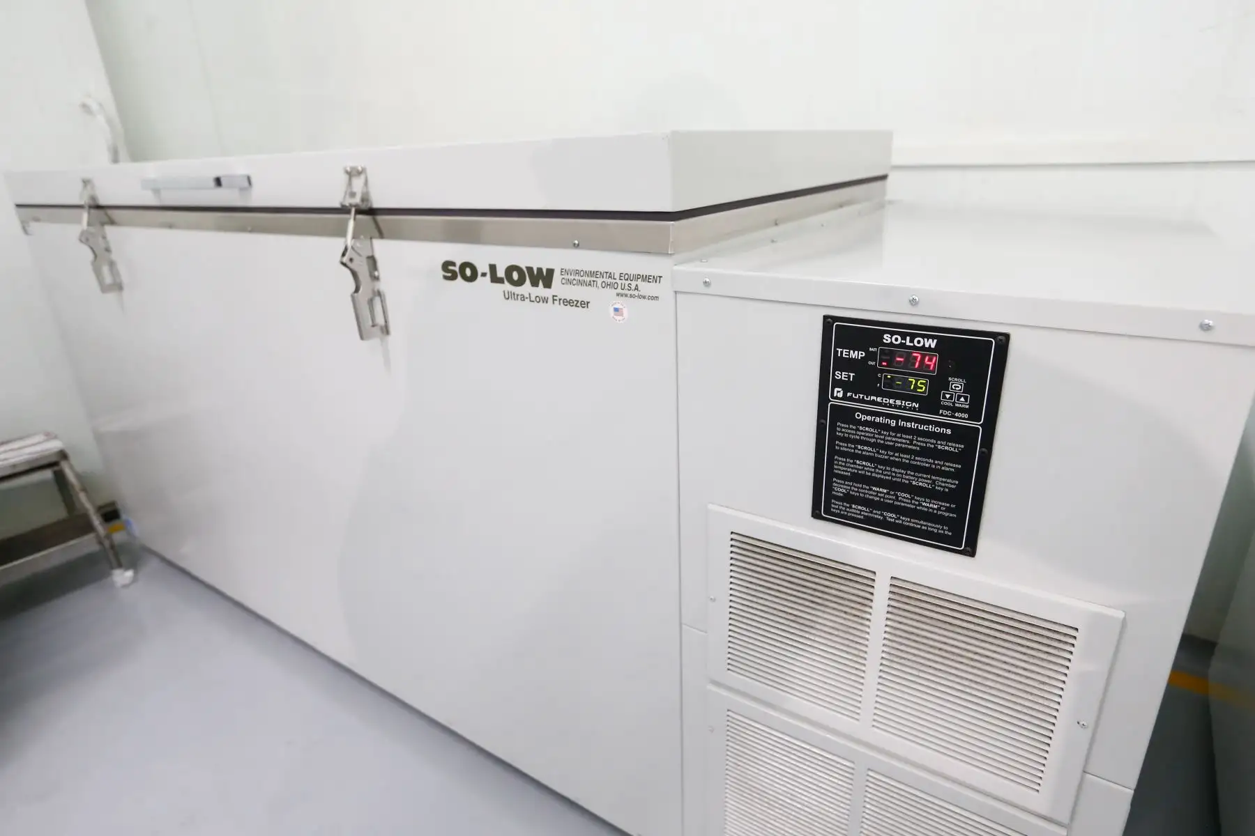 Zona de ultracongeladoras , donde se conservan las  vacunas del laboratorio Pfizer, tienen una capacidad de almacenamiento de hasta 140,000 dosis cada una, temperatura :- 40 a- 80 grados C.
Foto: PCM