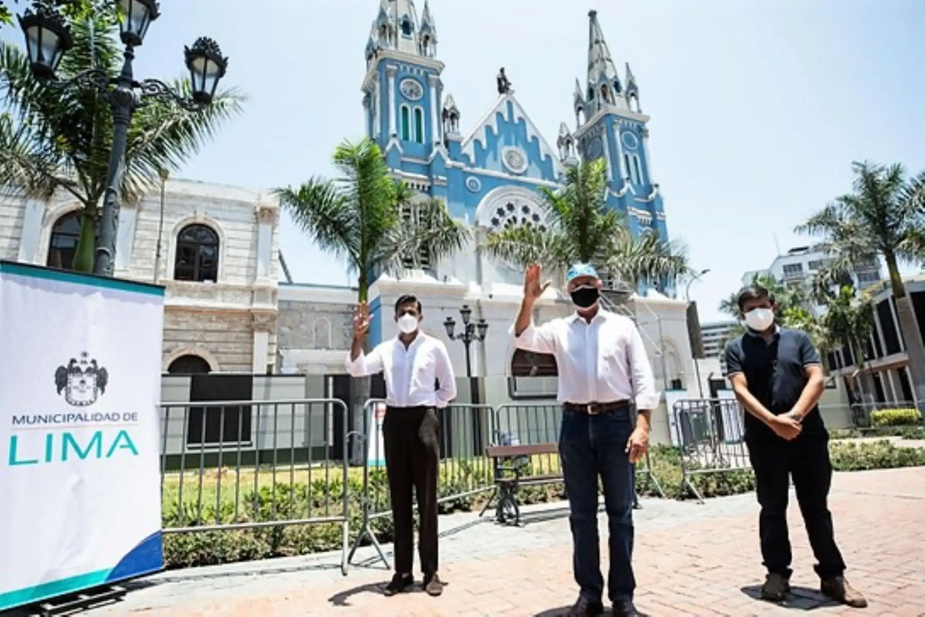 Alcalde de Lima, Jorge Muñoz, supervisó el avance de los trabajos de puesta en valor en la iglesia La Recoleta.