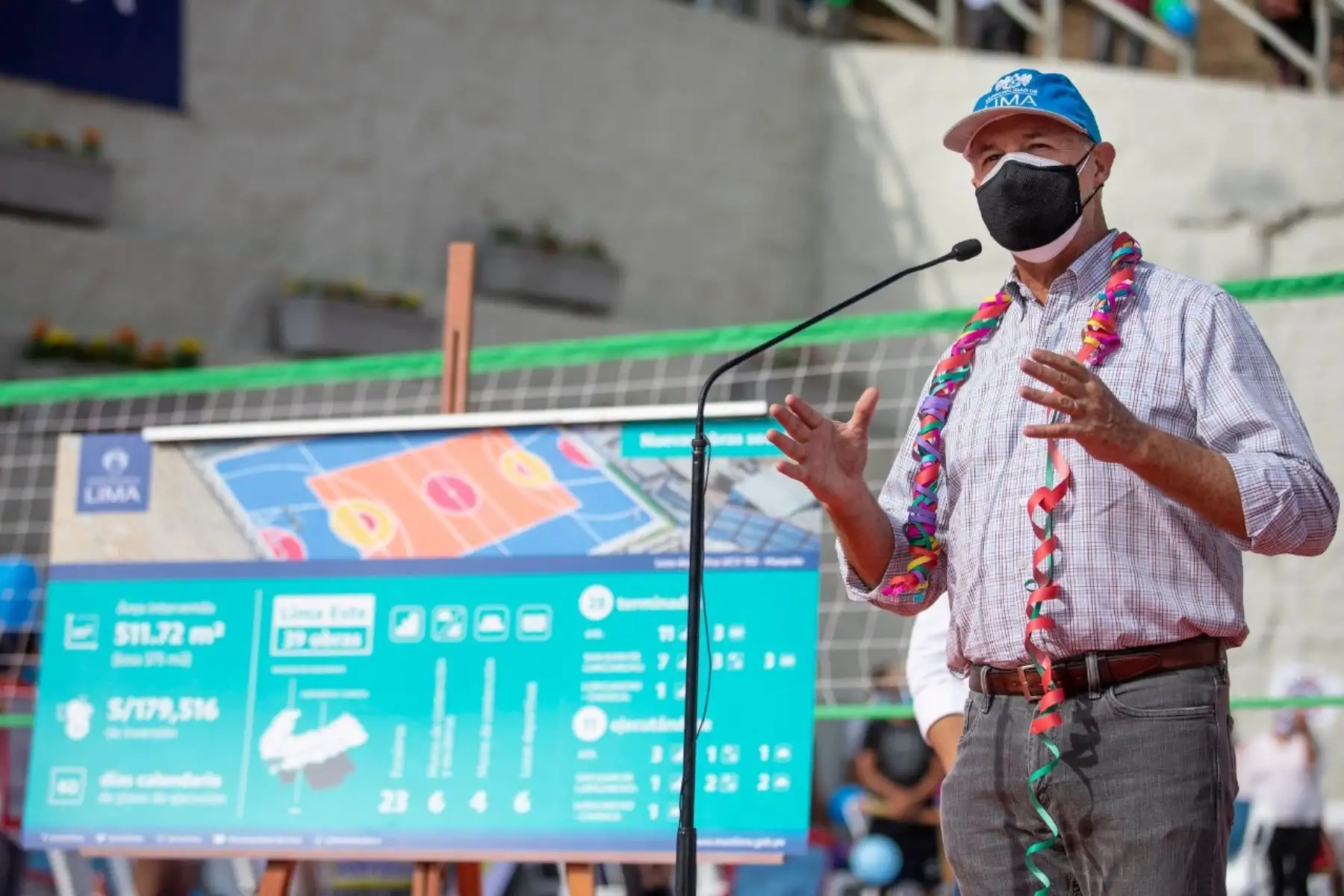 El alcalde de Lima, Jorge Muñoz, visitó Huaycán para entregar obras sociales en beneficio de los vecinos. Foto: ANDINA/Difusión
