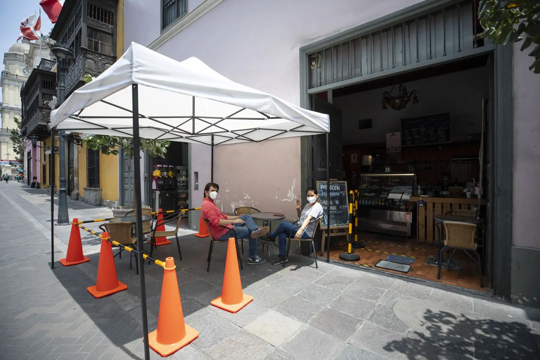 Municipalidad de Lima implementa terrazas gastronómicas en restaurantes. Foto: ANDINA/Municipalidad de Lima