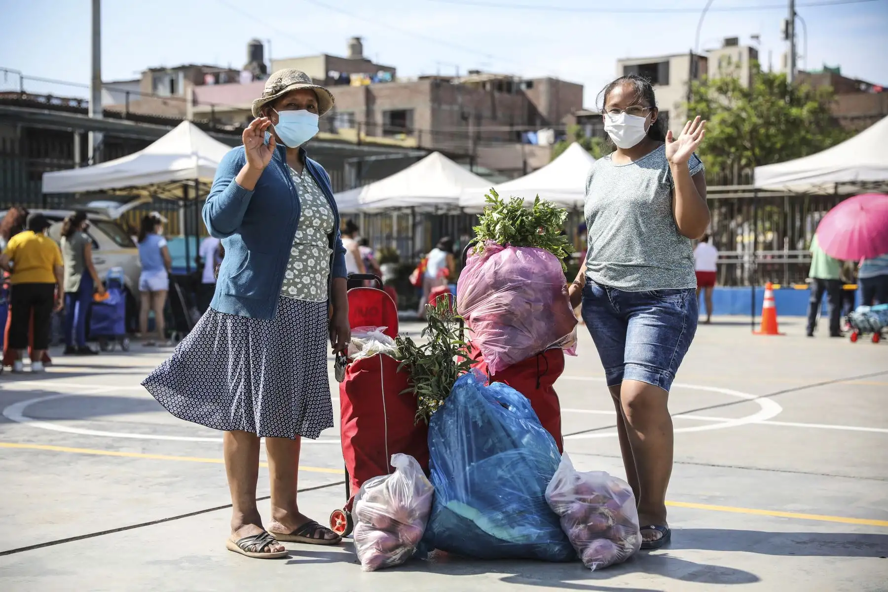 Mercado Mayorista Móvil de la MML llegó al Cercado y ofreció una gran variedad de alimentos. Foto: ANDINA/Municipalidad de Lima