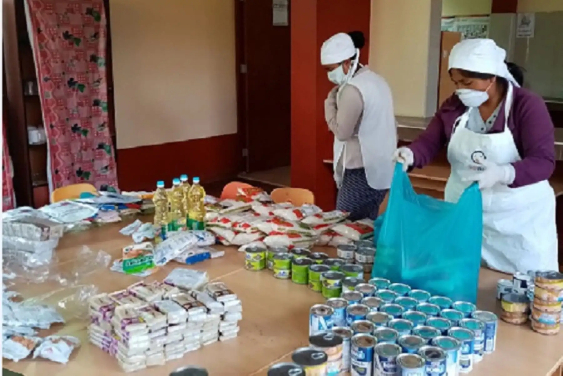Distribución de alimentos del programa Qali Warma (imagen referencial). ANDINA/Difusión