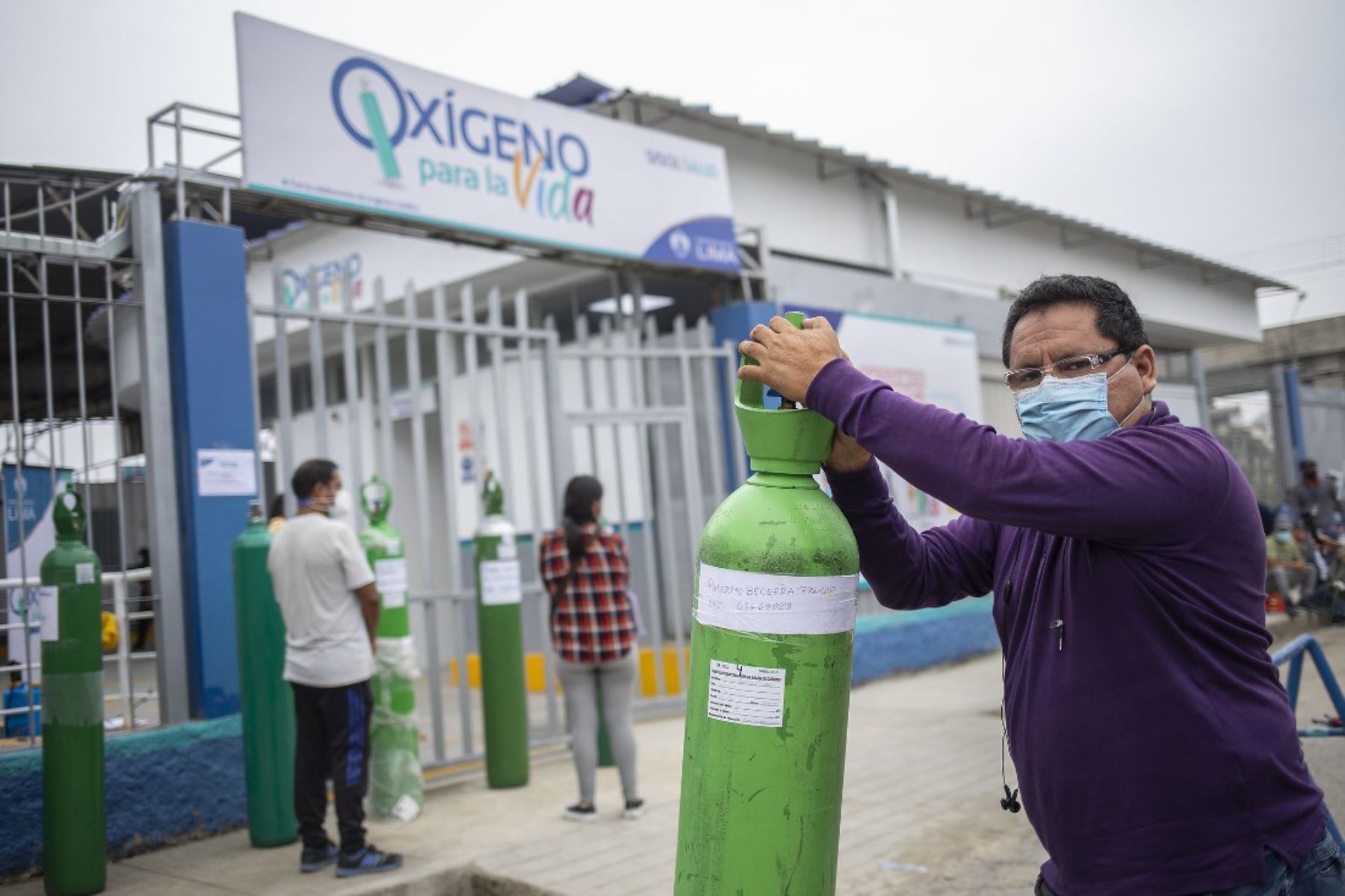 Planta oxígeno de municipio de Lima entregó casi 600 balones en dos semanas. Foto: ANDINA/Difusión.