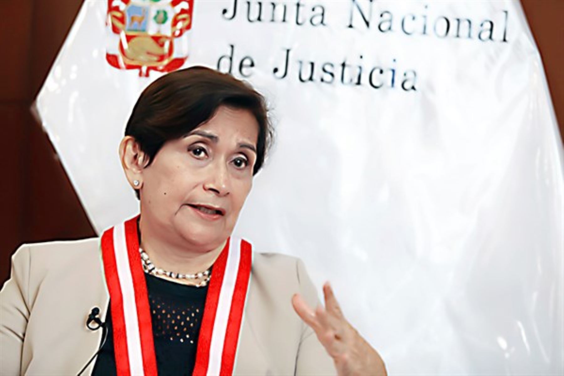 Presidenta de la Junta Nacional de Justicia (JNJ), Luz Inés Tello