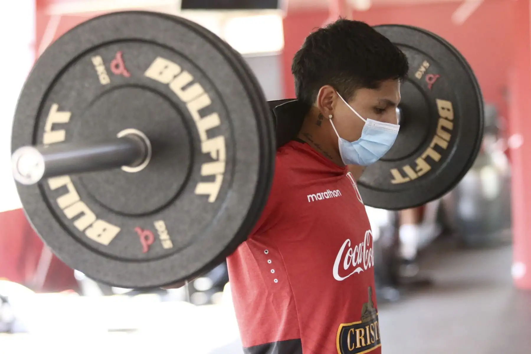 Raúl Ruidíaz de la Selección realiza trabajos en la Videna como parte del tercer microciclo de entrenamientos. Foto: FPF