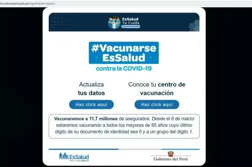 Conoce cómo actualizar tus datos para que te vacunen contra la covid-19. Foto: ANDINA/Difusión.