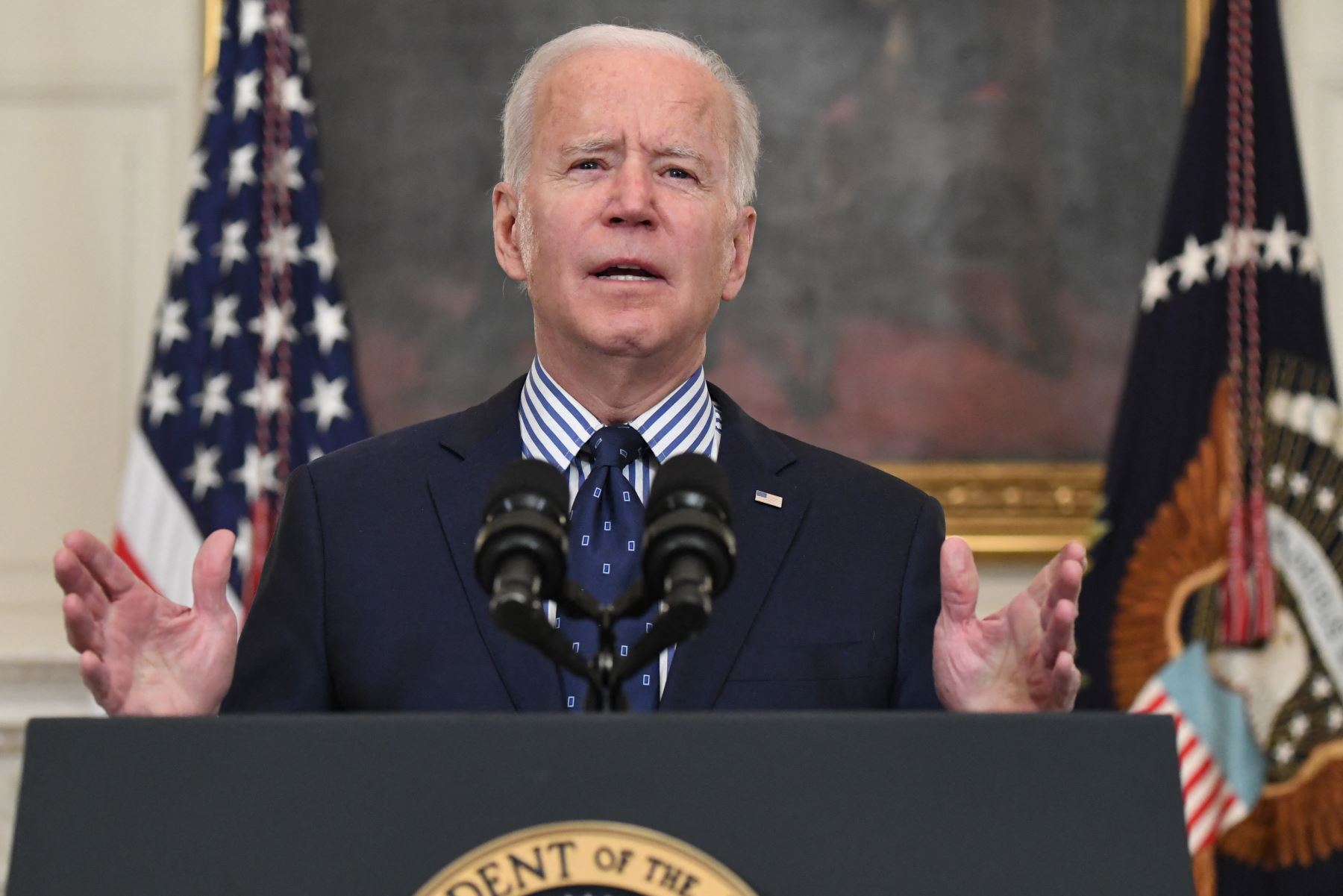 En el anuncio, el gobierno de Biden recalcó que este beneficio es exclusivo para personas ya presentes en el territorio estadounidense el lunes 8 de marzo. Foto: AFP