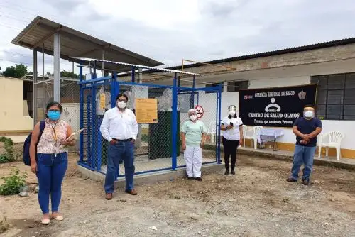 Inauguran área de internamiento para pacientes covid-19 en el centro de salud de Olmos. ANDINA/Difusión