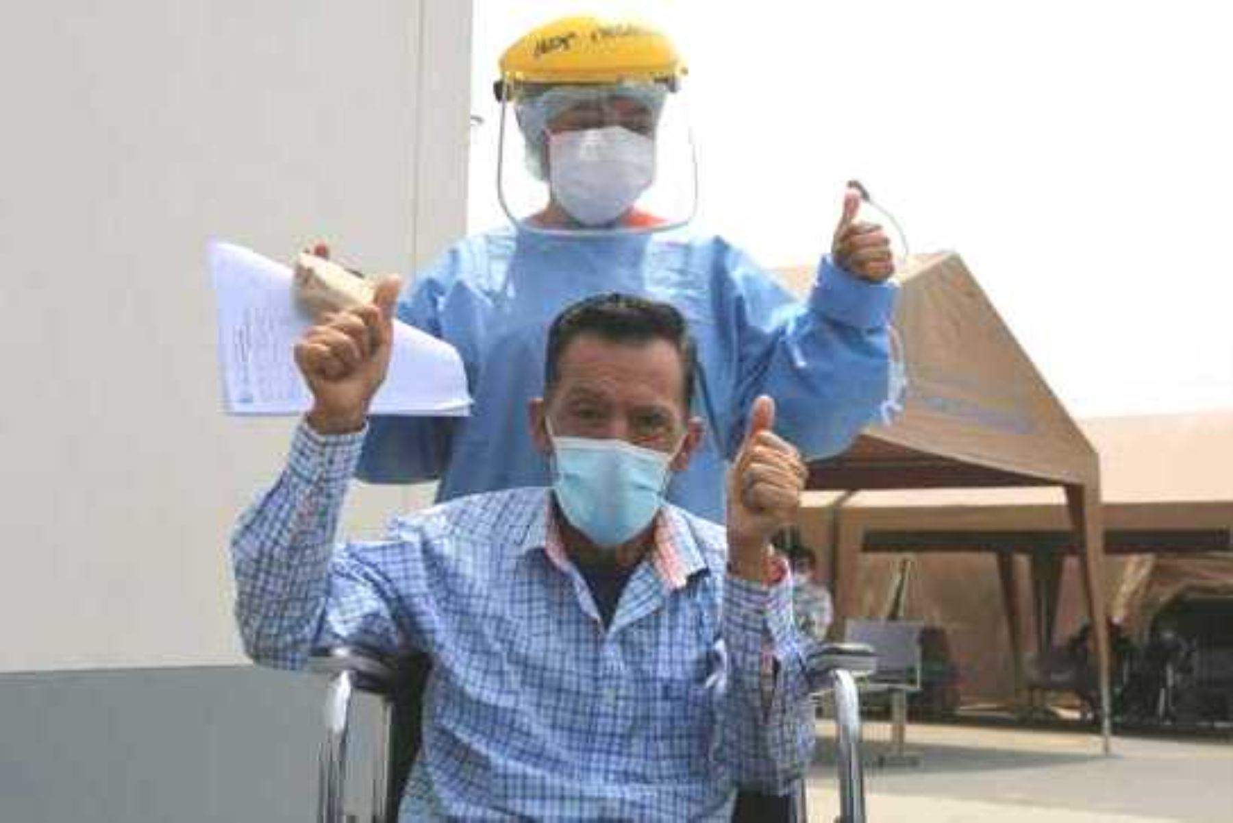 Hospital de Villa El Salvador: más de 15,000 pacientes covid-19 fueron dados de alta. Foto: ANDINA/Difusión.