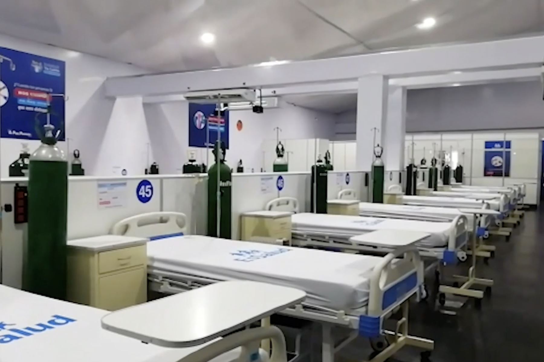 Centro de aislamiento para pacientes con covid-19. Foto: ANDINA/difusión.