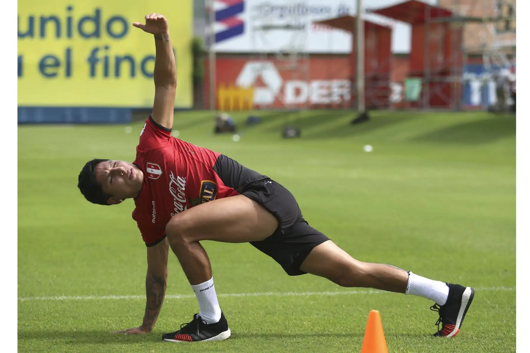 Raúl Ruidíaz de la Selección peruana continúa entrenamientos en la Videna con miras a las clasificatorias sudamericanas Catar 2022. Foto: FPF