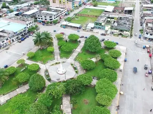 Plaza de la localidad de Aucayacu, capital del distrito huanuqueño de José Crespo y Castillo. Foto: Cortesía