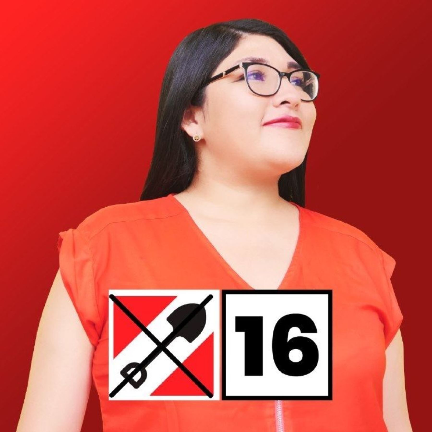 Jheydi Quiroz, candidata al Congreso con el número 16 de Acción Popular.
