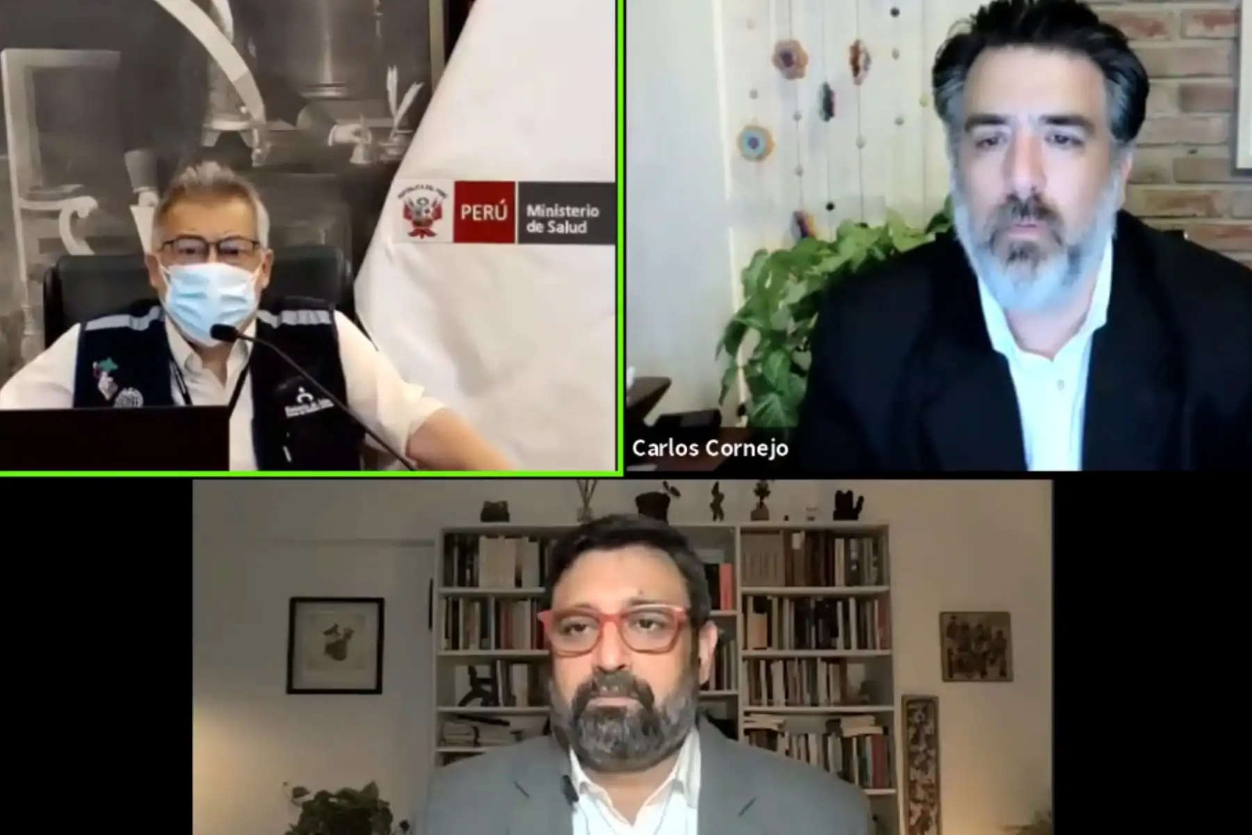 El ministro de Educación, Ricardo Cuenca, participó en el encuentro virtual 