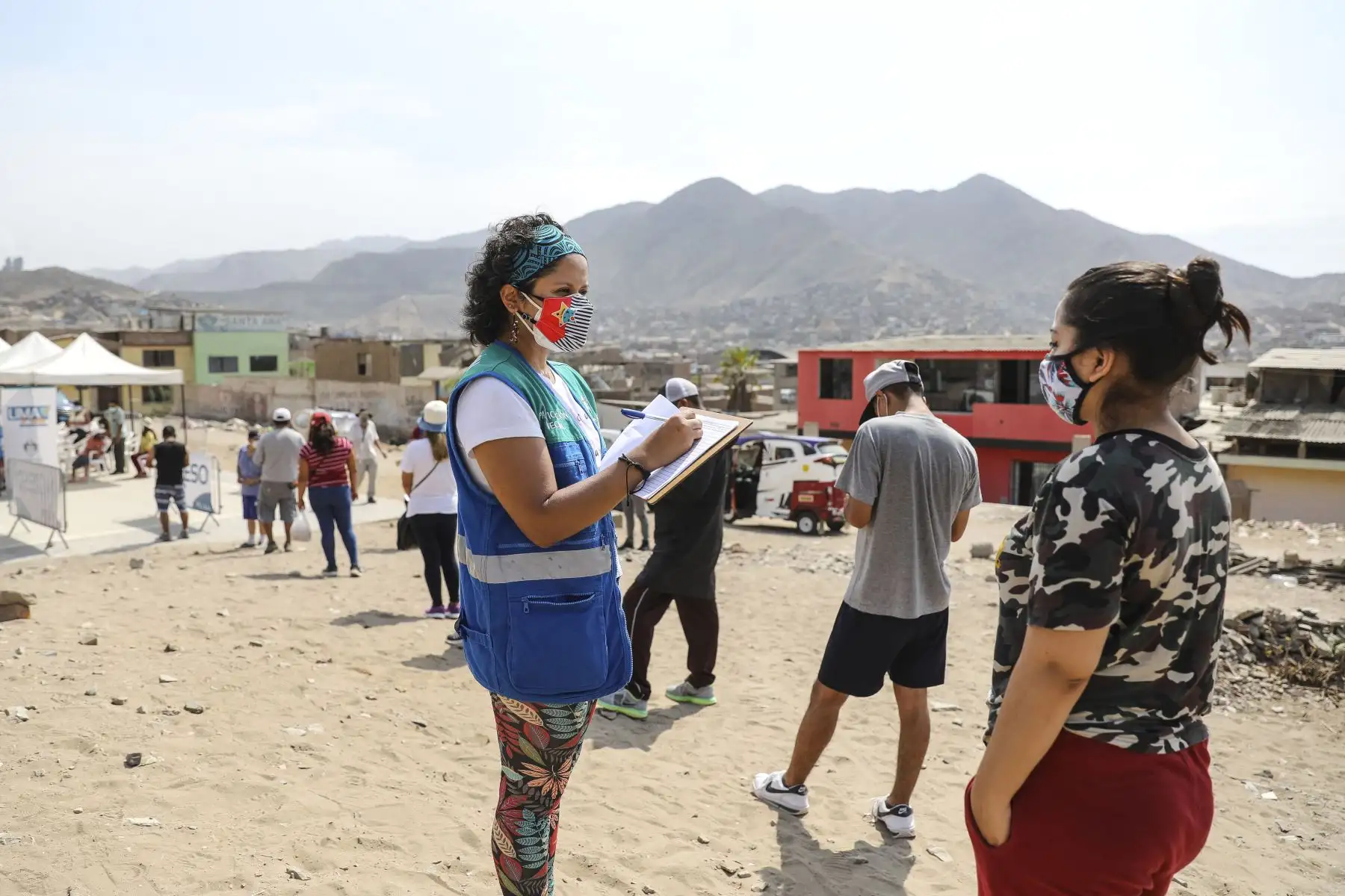 La Municipalidad de Lima a través del Sisol llevó la campaña de salud "Lima te cuida" a Villa María del Triunfo donde se realizaron descartes de covid-19 y otros servicios. Foto: MML