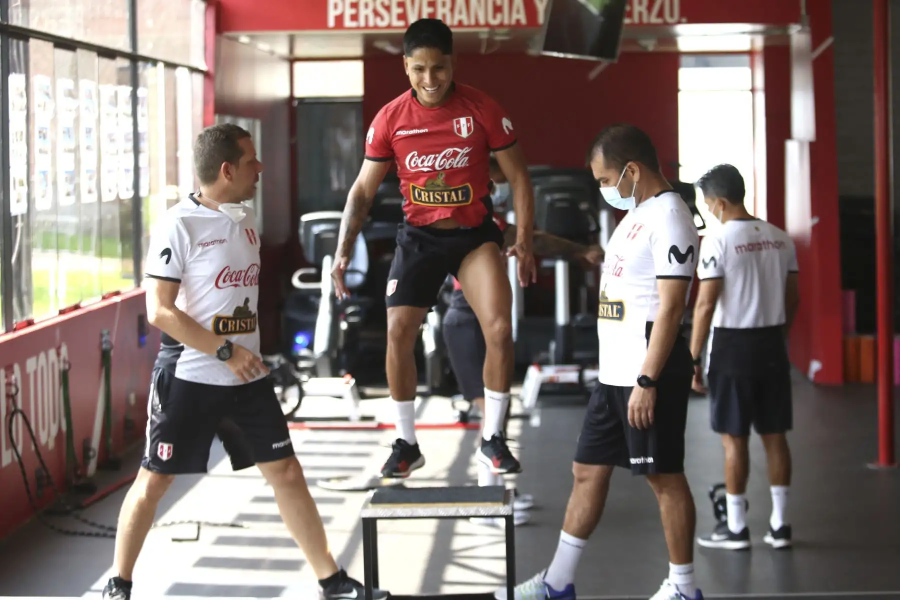 Raúl Ruidíaz de la Selección peruana continúa entrenamientos en la Videna con miras a las clasificatorias sudamericanas Catar 2022. Foto: FPF
