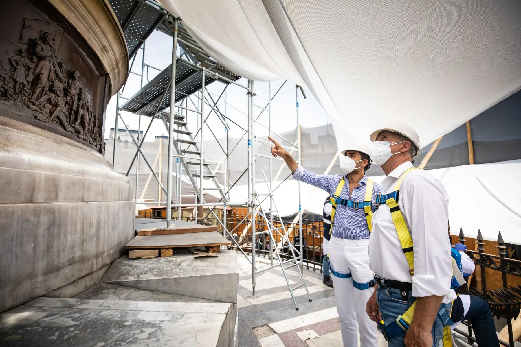 Alcalde Jorge Muñoz supervisa avances de restauración de monumentos históricos del Cercado de Lima. Foto: MML