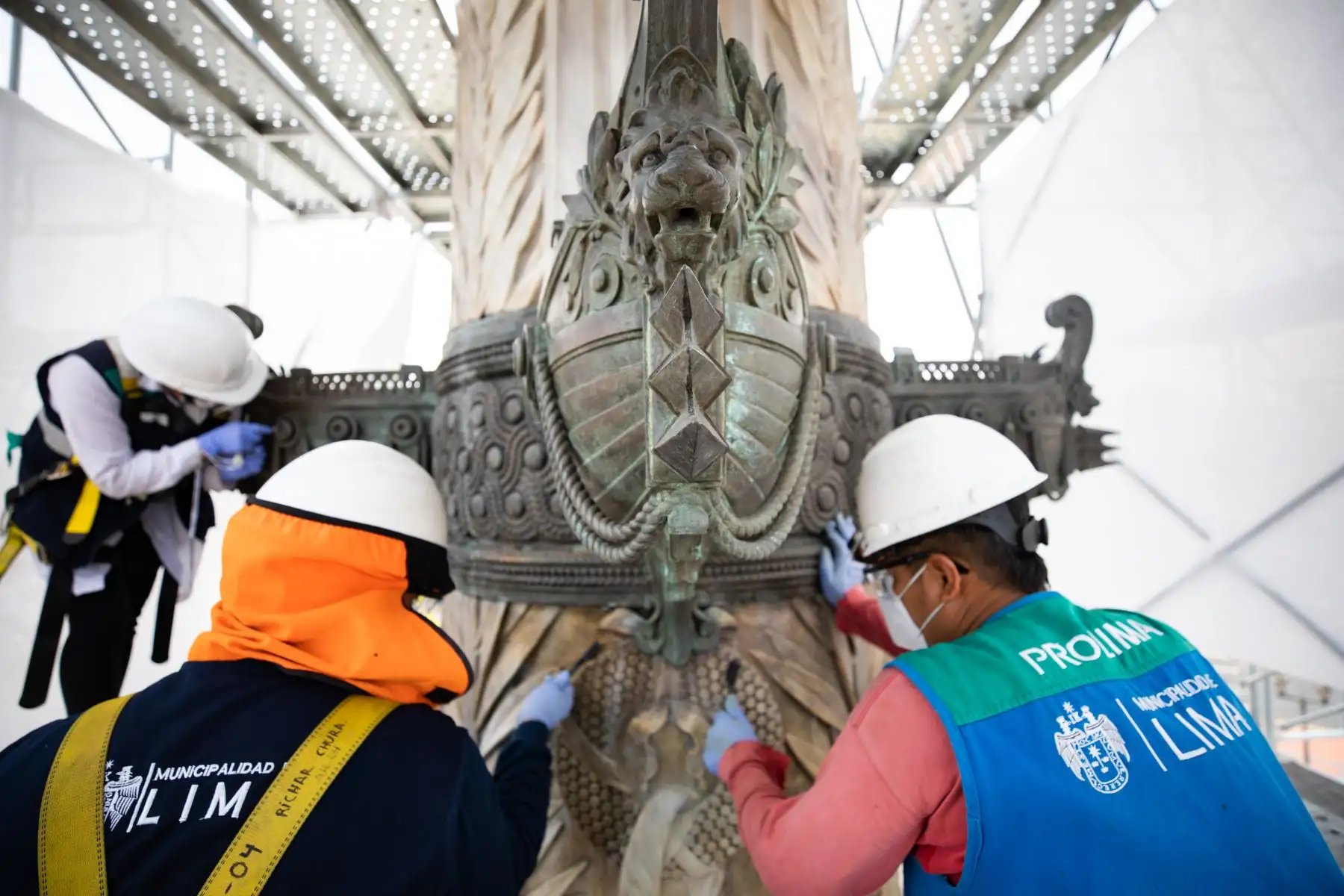 Alcalde Jorge Muñoz supervisa avances de restauración de monumentos históricos del Cercado de Lima. Foto: MML