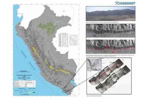 Informe del Ingemmet sobre falla reactivada en la región Moquegua.