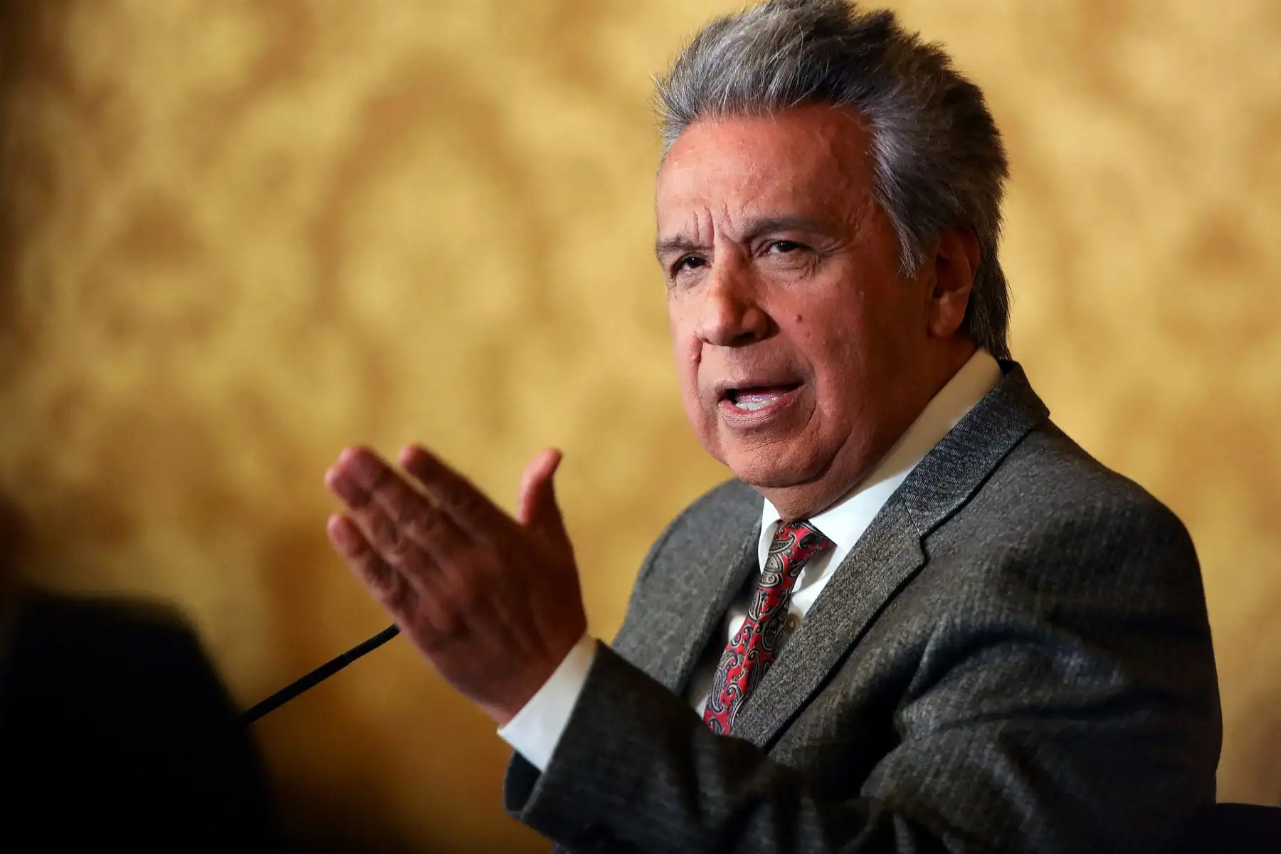 Moreno, que fue vicepresidente de Rafael Correa, mantiene una fuerte pugna con el exmandatario, quien gobernó el país entre 2007 y 2017 y es aliado de Kirchner. Foto: AFP