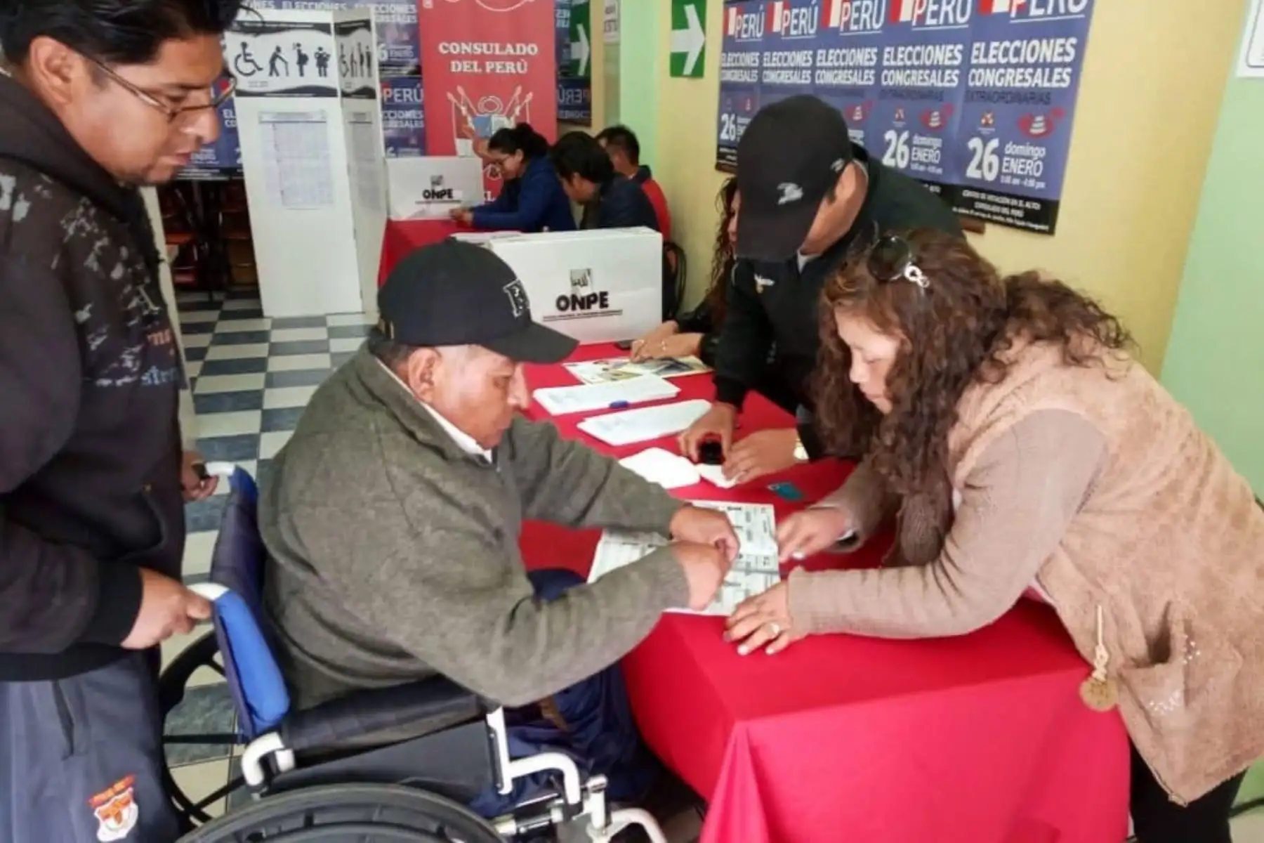 Darán facilidades para la votación de personas con discapacidad.