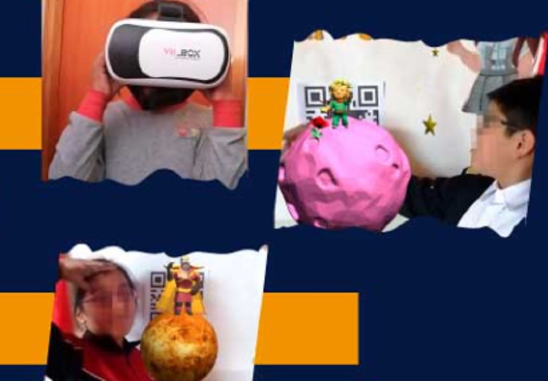 Investigadores de la Universidad Nacional de San Agustín (UNSA) de Arequipa crearon una plataforma virtual con tecnología en 3D y realidad aumentada, que busca mejorar la comprensión lectora de estudiantes de segundo y cuarto de primaria. Foto: UNSA