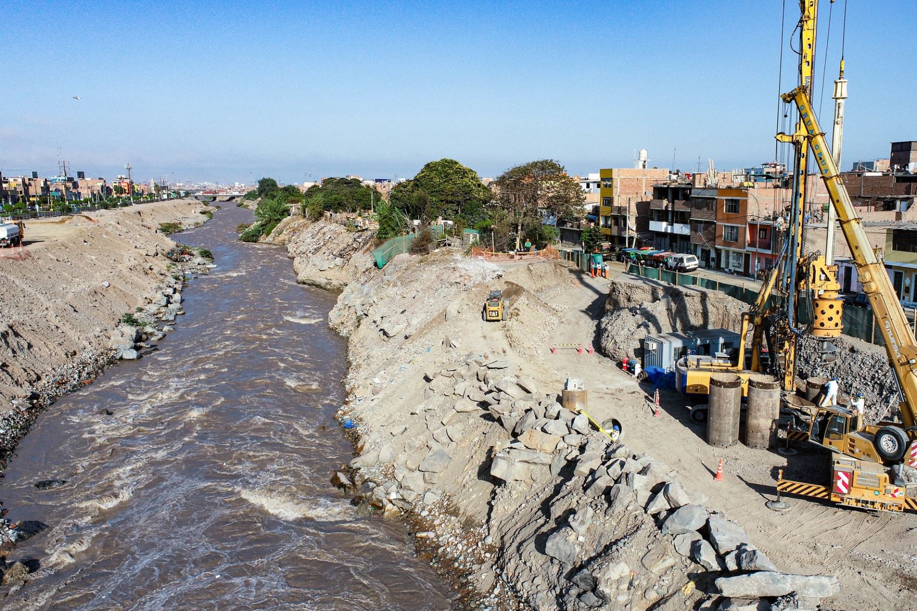 Obras en puente Morales Duárez presentan un 25% de avance. Foto: ANDINA/Difusión.
