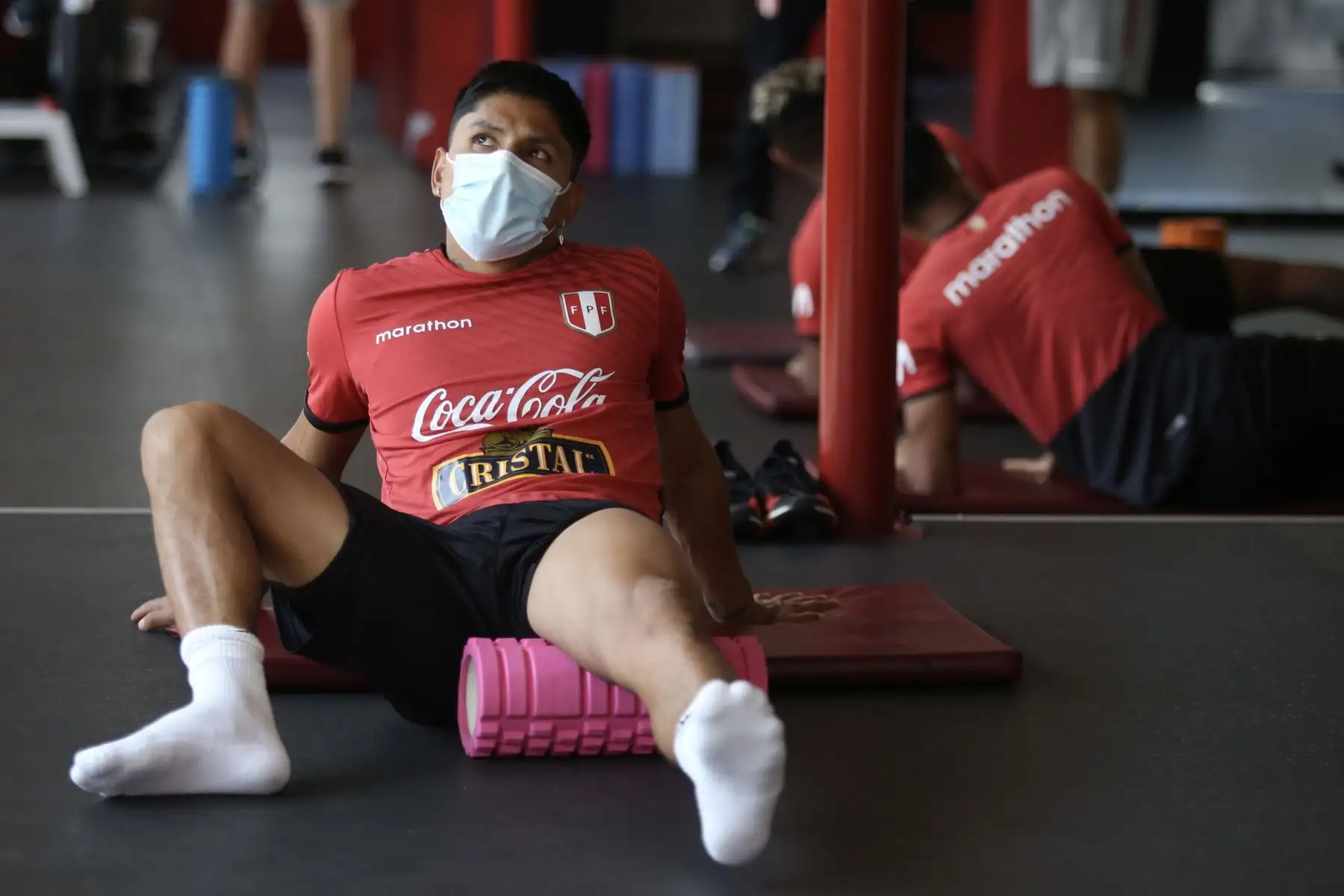 Futbolistas de la Selección Peruana realizan su preparación física en la Videna. Foto: FPF