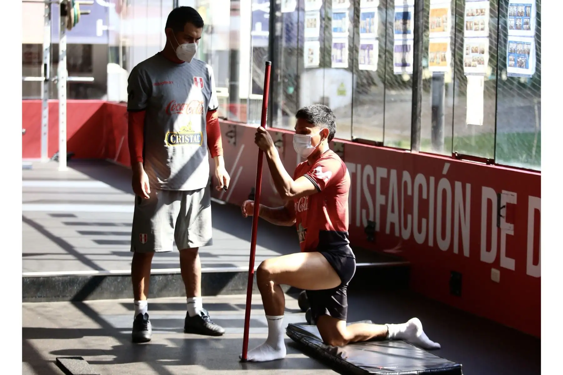 Futbolistas de la Selección Peruana realizan su preparación física en la Videna. Foto: FPF
