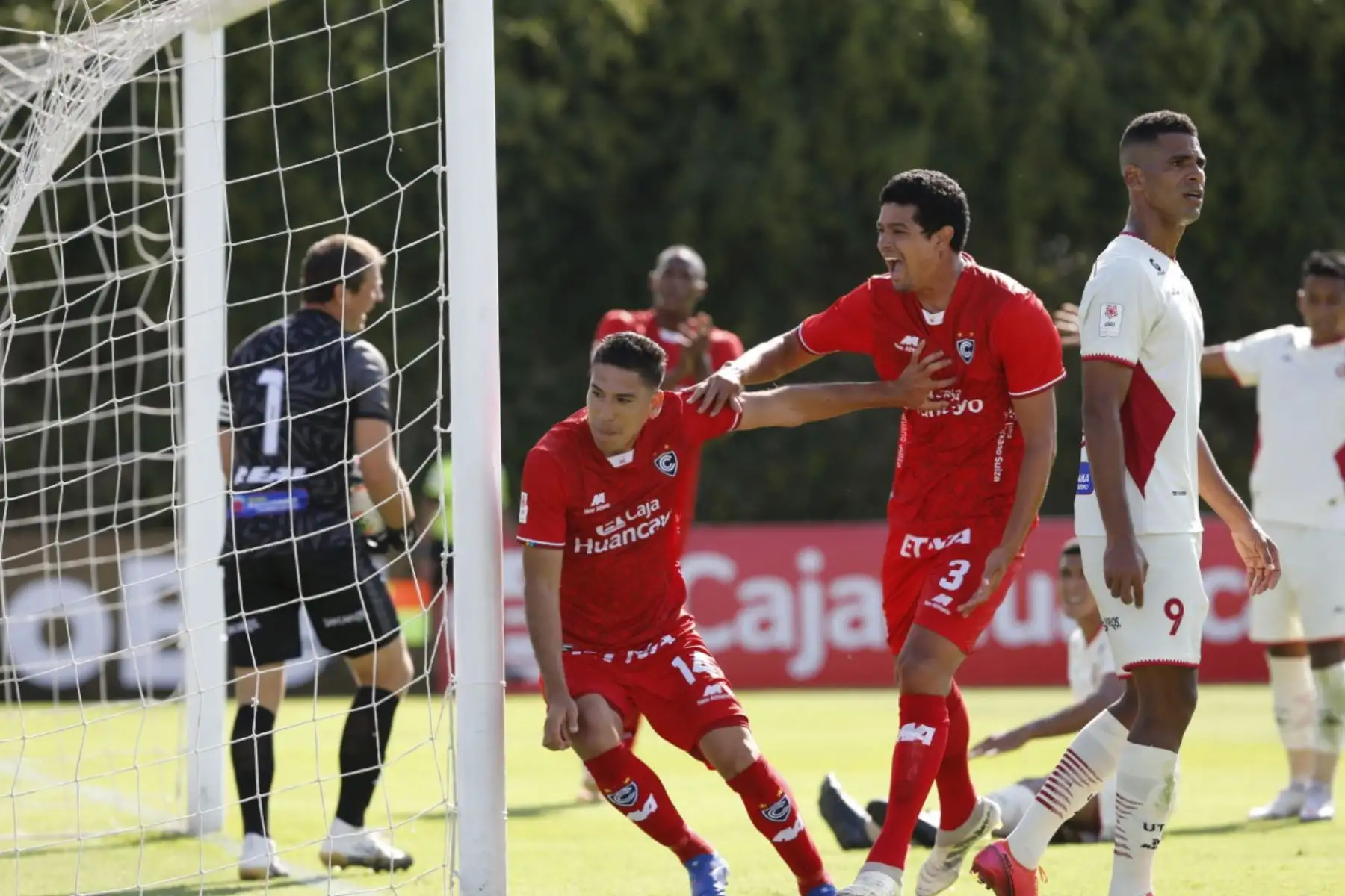 Luis Álvarez anotó el primer gol del Club Cienciano al UTC de Cajamarca, en partido de la Liga 1 Betsson. en el estadio de la Videna FPF. Foto. ANDINA/  Liga 1