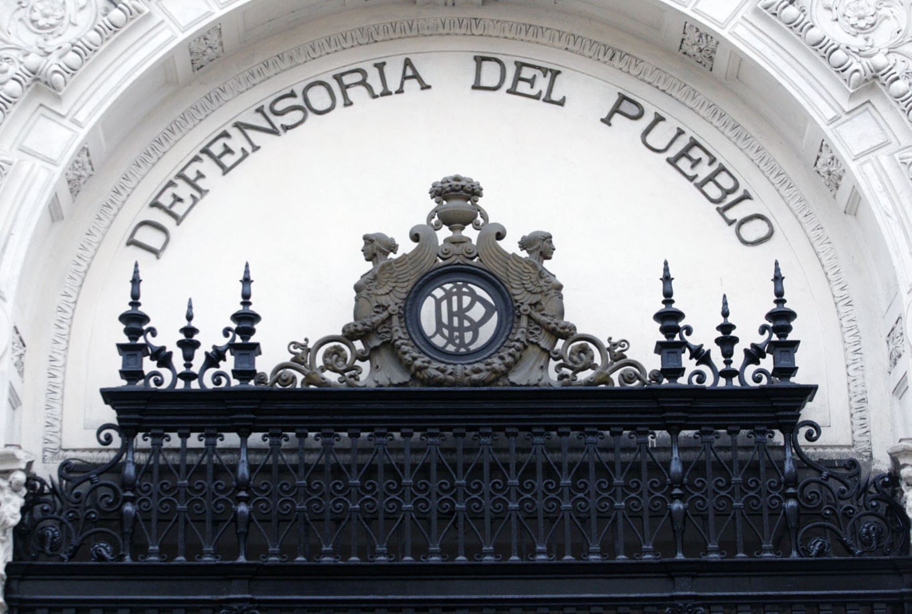 Detalle de la sede central de la Defensoría del Pueblo en Lima. ANDINA/Eddy Ramos