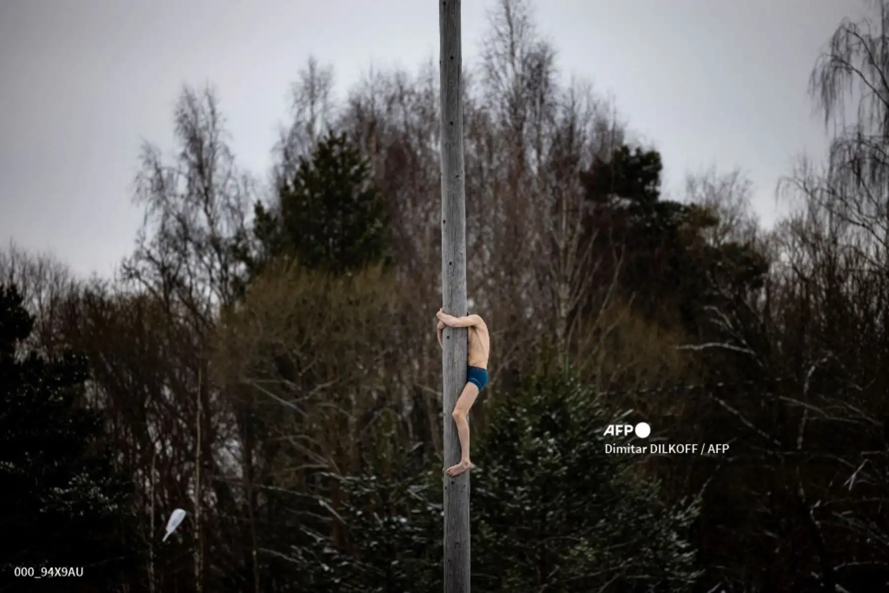 Rusia - Celebraciones de Maslenitsa, el carnaval eslavo oriental en el pueblo de Nikola-Lenivets. 
Foto: AFP