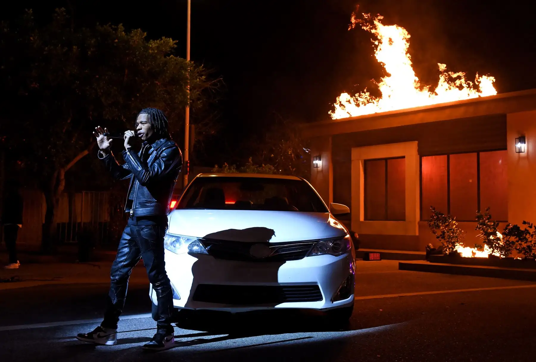 Lil Baby se presenta en la 63a Entrega Anual de los Premios GRAMMY. Foto: AFP