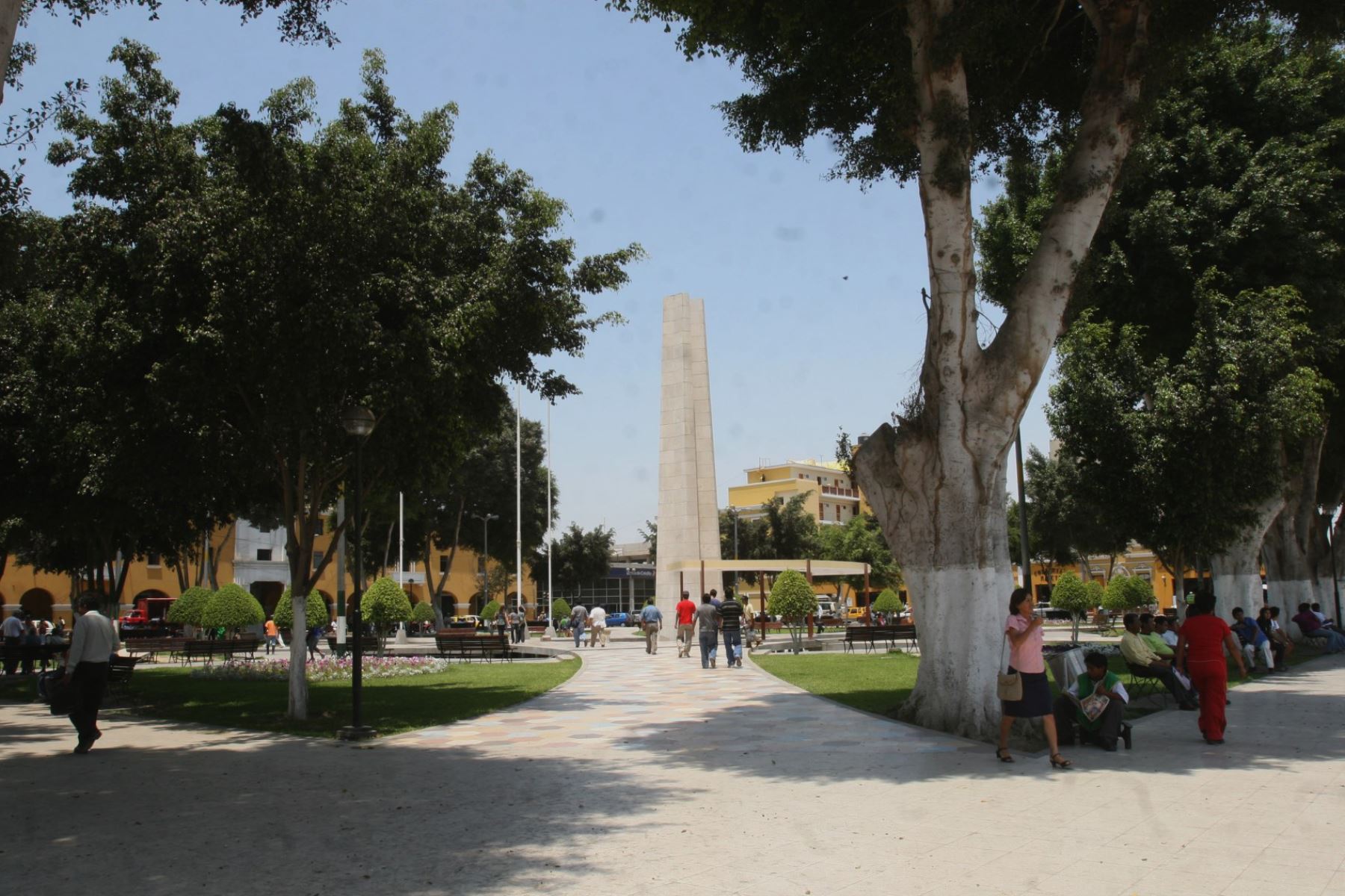 Plaza de Armas del distrito de Marcona, en la provincia de Nasca. Foto: ANDINA/Difusión
