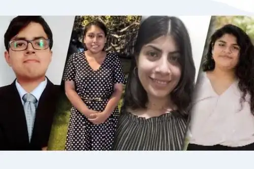 Los estudiantes de Derecho que participarán en la lid internacional son: Mariele Anggie Canchari Erazo, Carolina Ximena Labó Silva, Gerardo Germán Gonzales Alagón y Dayanna Margot Petronila Cruz Quispe, quienes desde hoy hasta el 18 de abril participan en línea, paneles de discusión y entrevistas profesionales, y eventos sociales virtuales en vivo. Foto: ANDINA/Universidad Nacional Mayor de San Marcos