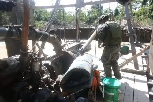 Golpe contra la minería ilegal en la región Madre de Dios.
