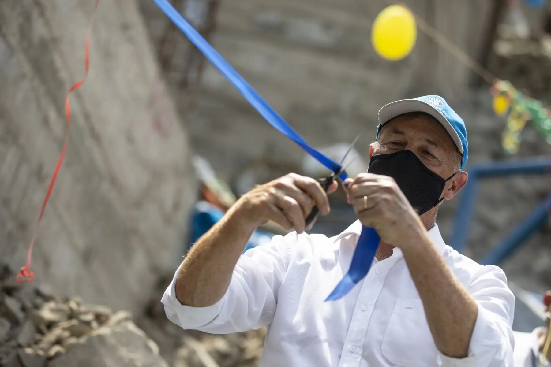 Alcalde de Lima, Jorge Muñoz informa sobre ejecución de nuevas escaleras tras incendio en Bayóvar - San Juan de Lurigancho.
Foto: Municipalidad de Lima