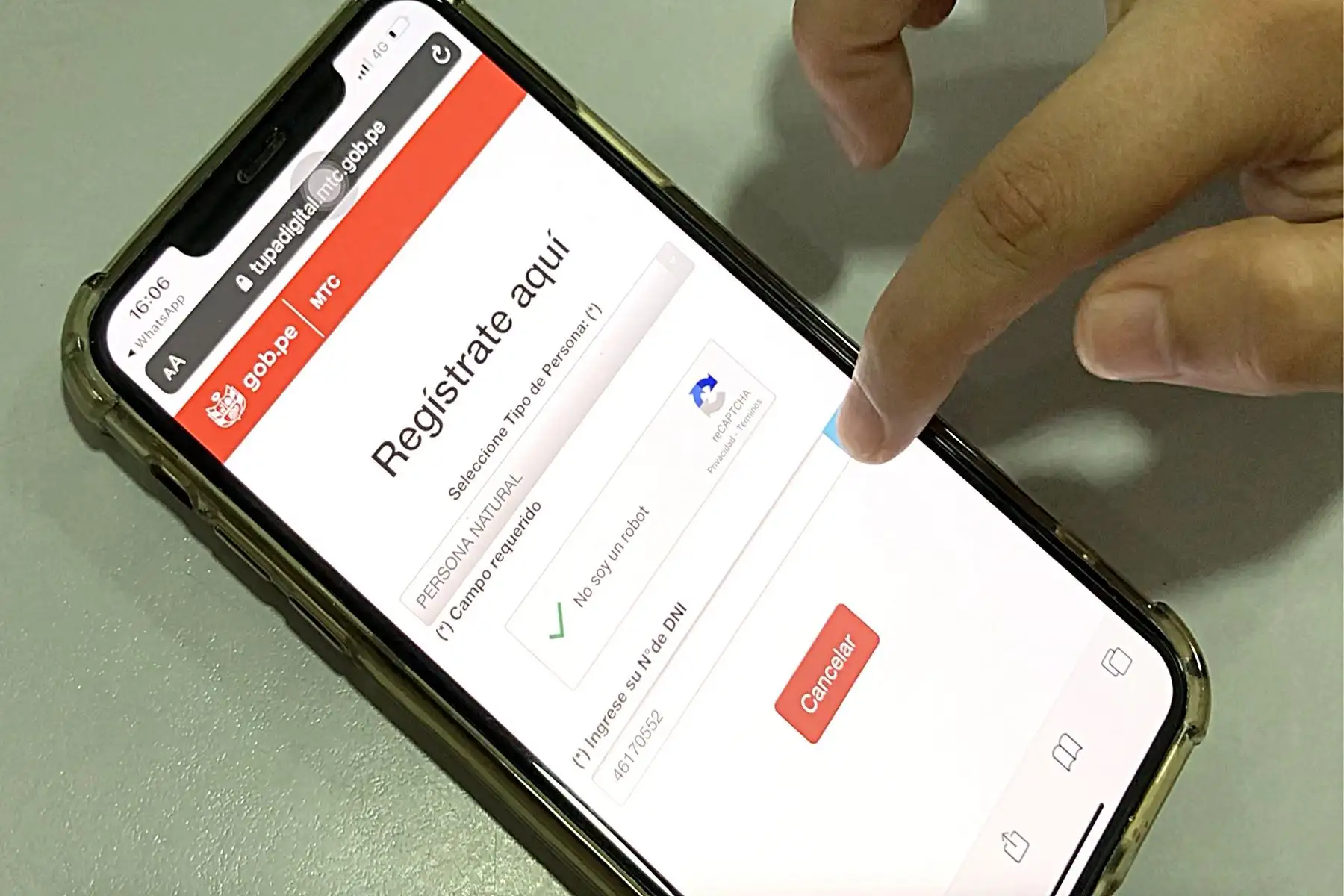Trámites en el MTC por medios digitales. Cortesía MTC