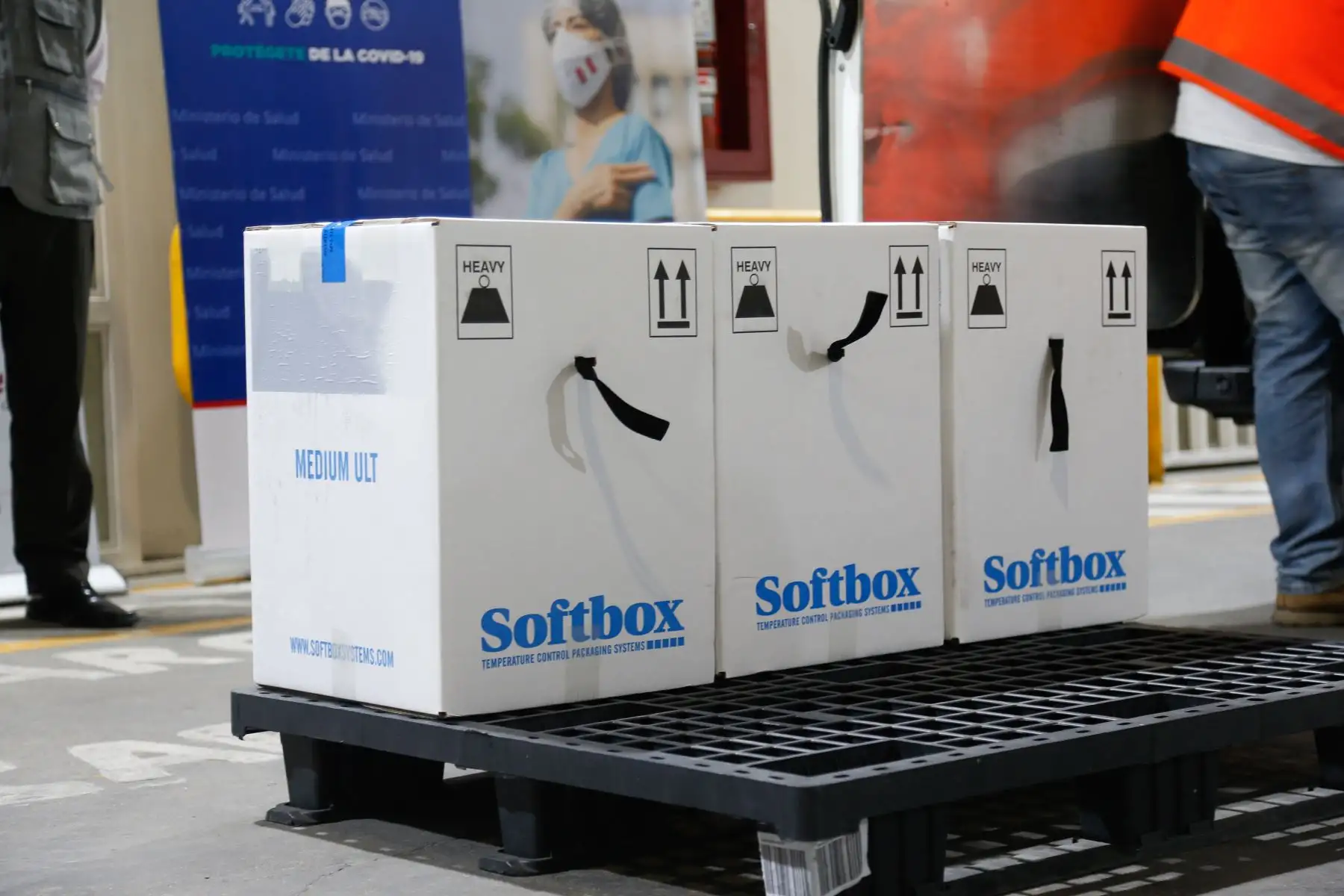 El Ministerio de Salud recibió un nuevo lote de más de 50 mil vacunas contra la COVID-19 del laboratorio Pfizer.
Foto: Minsa