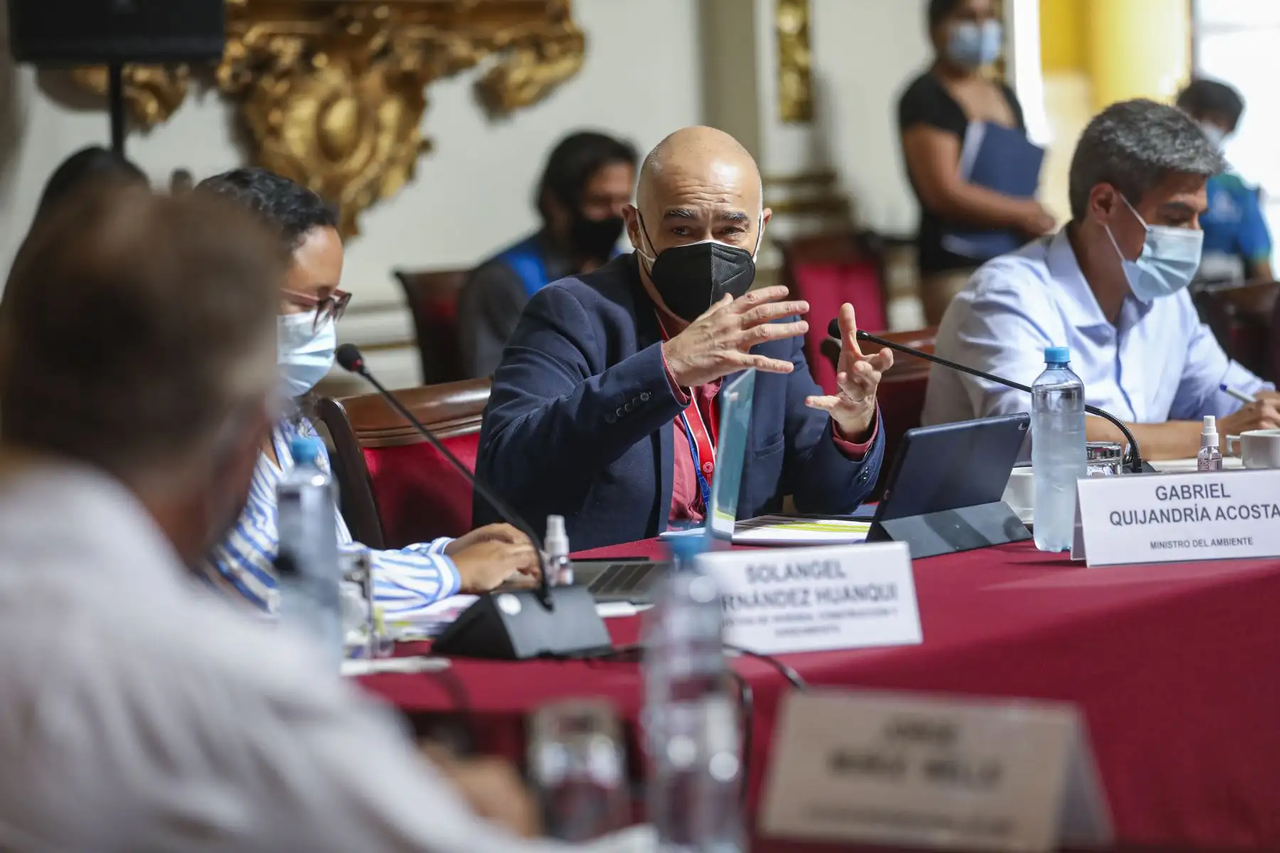 Ministro del Ambiente, Gabriel Quijandría Acosta participa en  la reunión con el alcalde de Lima, Jorge Muñoz para evaluar alternativas sobre de zonificación de Lurín.
Foto: Municipalidad de Lima Ministro del Ambiente, Gabriel Quijandría Acosta participa en  la reunión con el alcalde de Lima, Jorge Muñoz para evaluar alternativas sobre de zonificación de Lurín.
Foto: Municipalidad de Lima