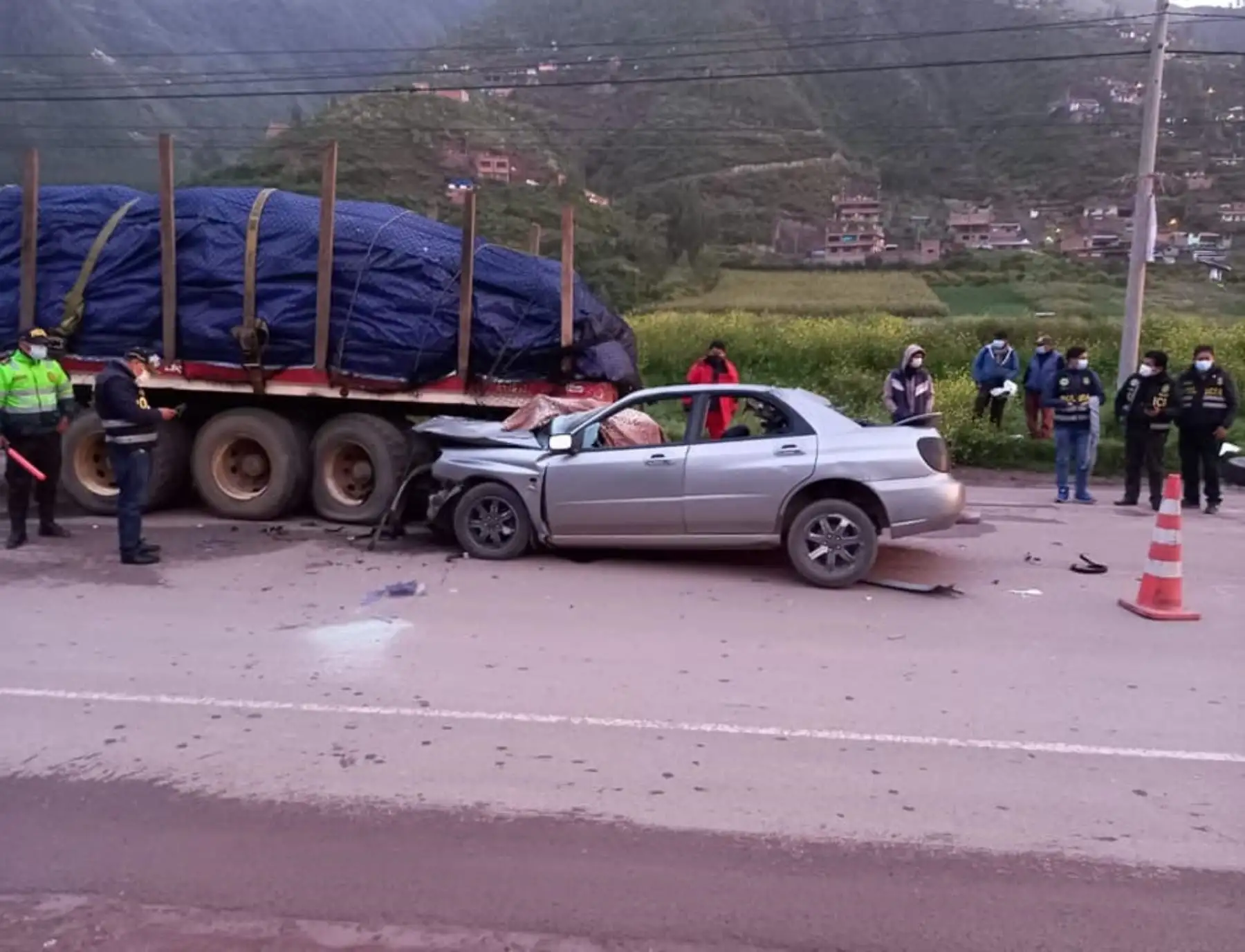 Policía muere en Cusco a causa de lamentable accidente de tránsito ocurrido en la carretera Cusco-Arequipa. ANDINA/Difusión
