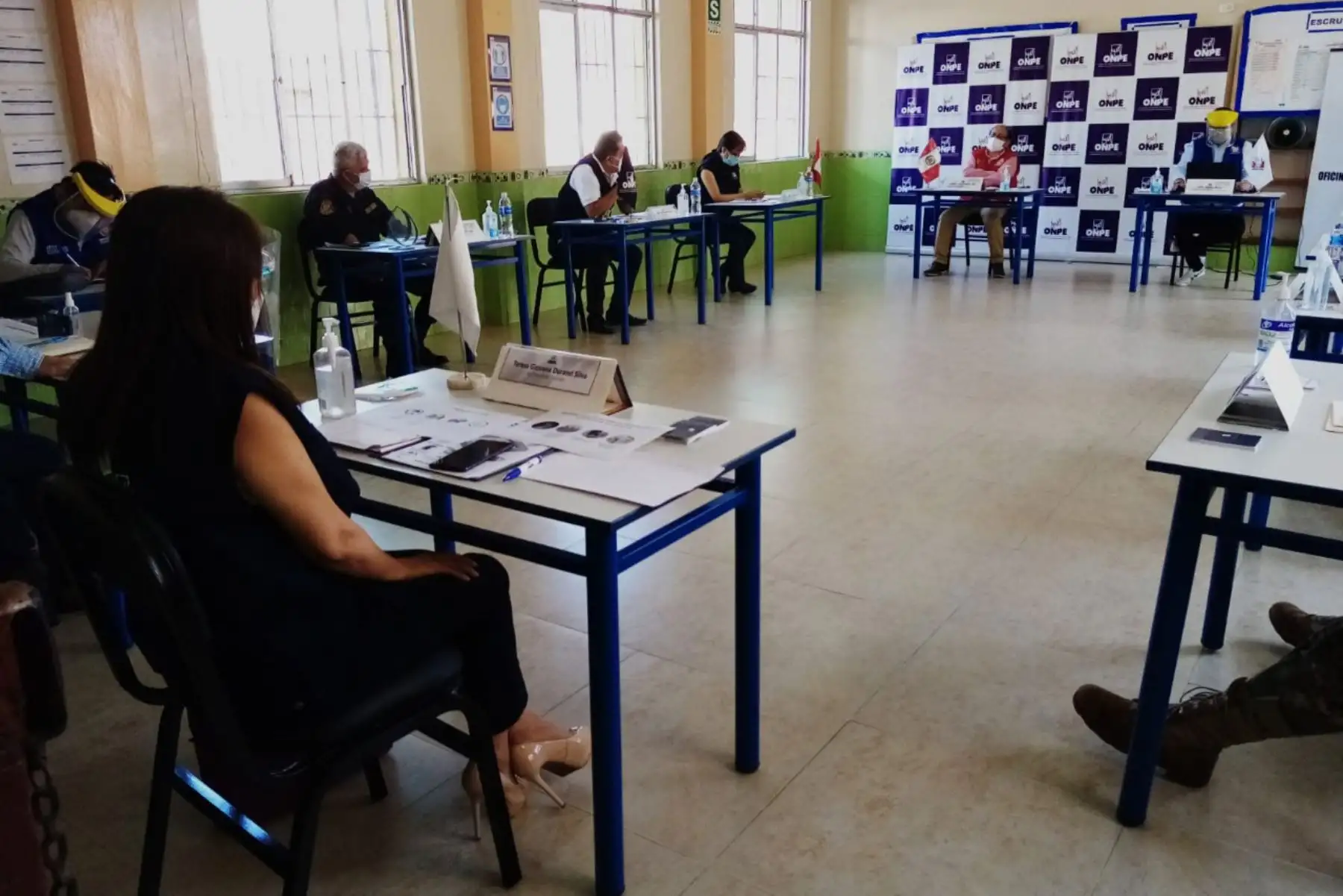 Los jefes de las ODPE expusieron los protocolos de seguridad y prevención contra la covid-19 que ONPE ha elaborado en coordinación con el Ministerio de Salud. Foto: Difusión
