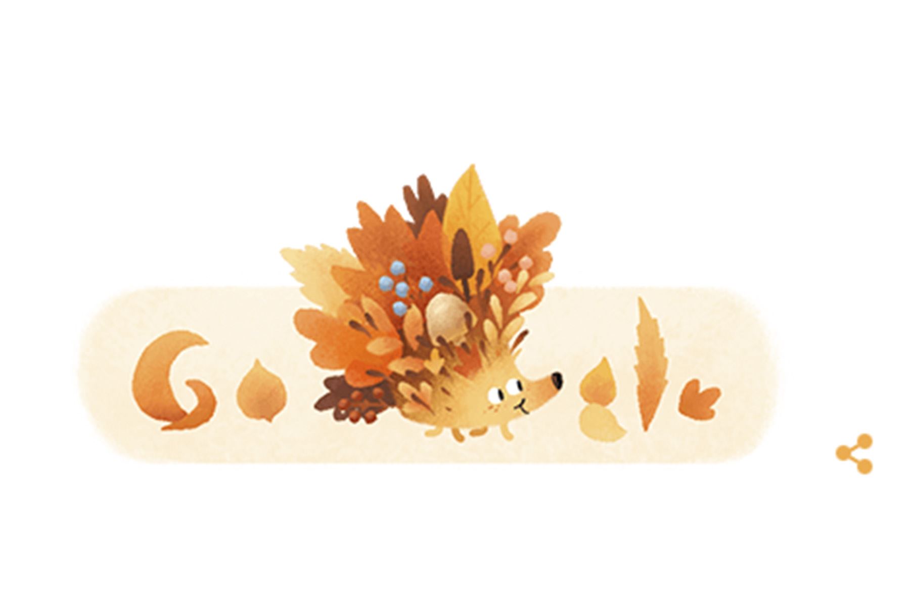 Google da la bienvenida al otoño 2021 con este curioso doodle