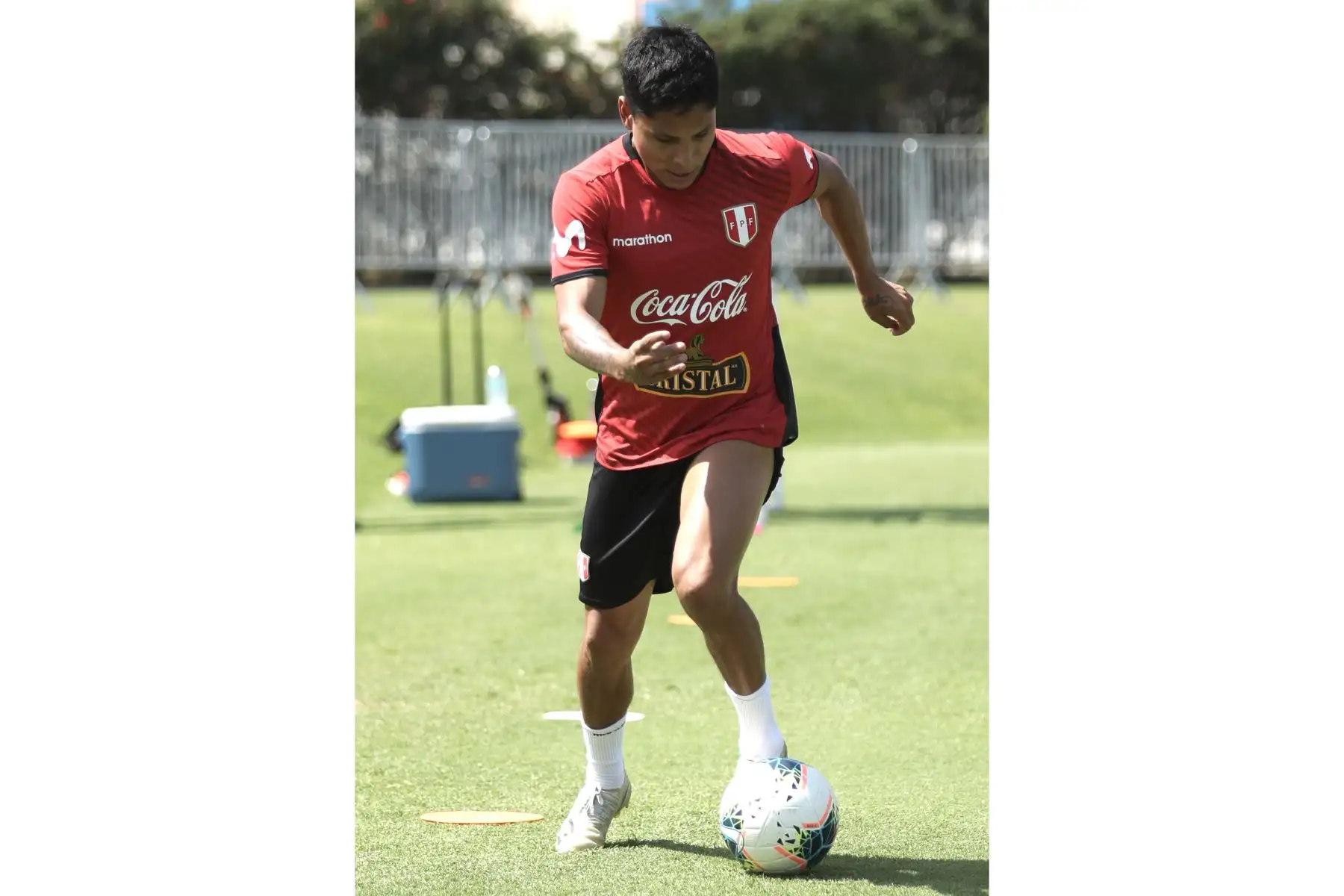 Futbolistas de la Selección Peruana continúan sus entrenamientos en la Videna. Foto: FPF
